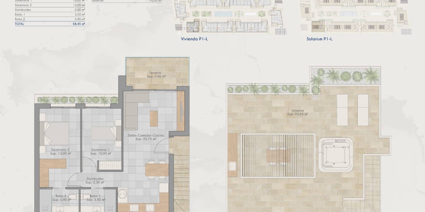 Bungalow en primer piso en venta en Torre Pacheco