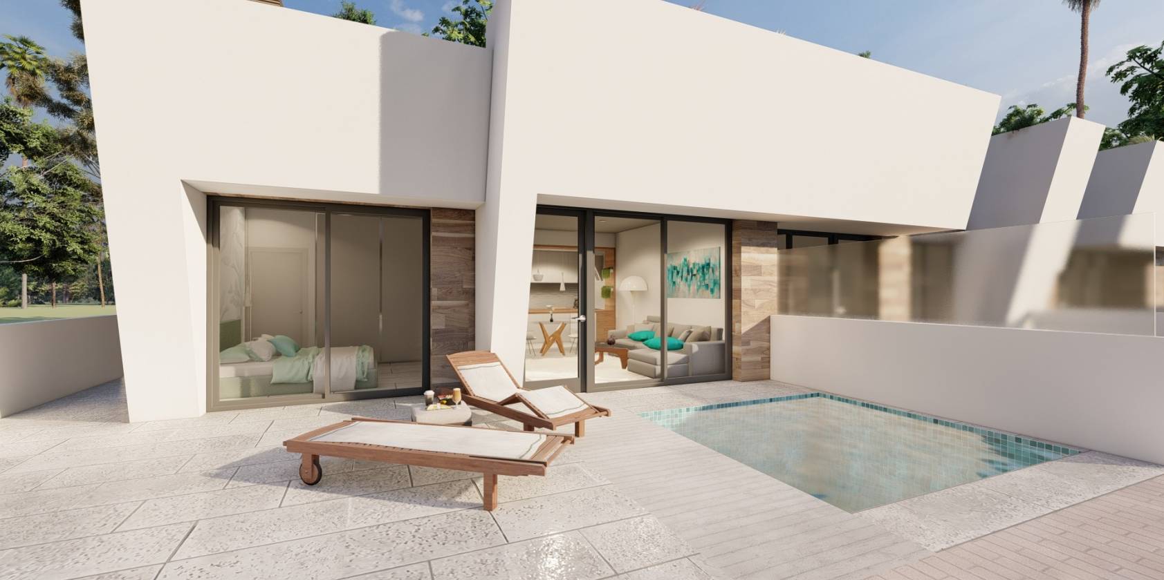 New build semi-detached villas in Torre Pacheco
