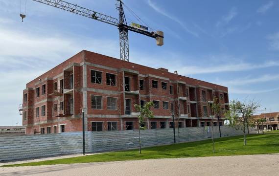 The construction of our apartments for sale in TORRE PACHECO is progressing by leaps and bounds!!!