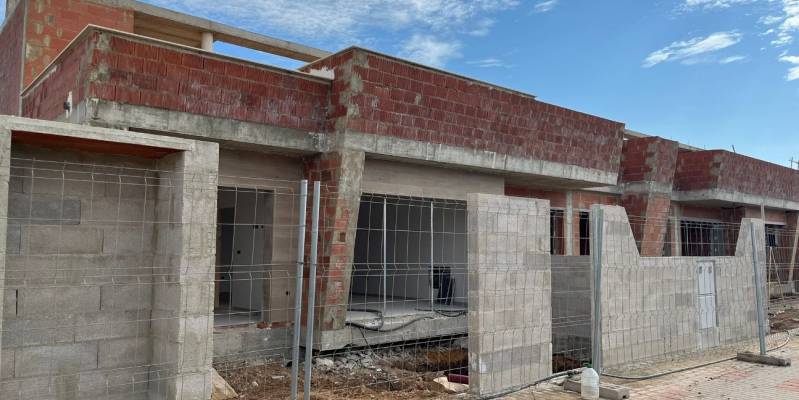 The works on our villas for sale in Torre Pacheco, in the 